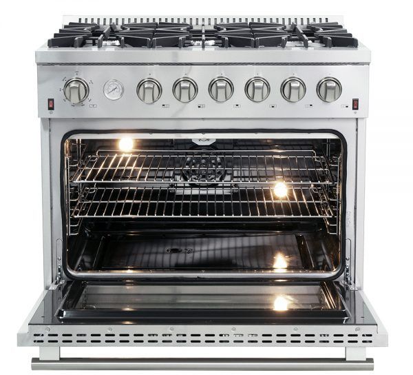 FORNO - Alta Qualita 36" Stainless Steel Pro Style Natural Gas Range FORNO - Alta Qualita 36" Stainless Steel Pro Style Natural Gas Range
