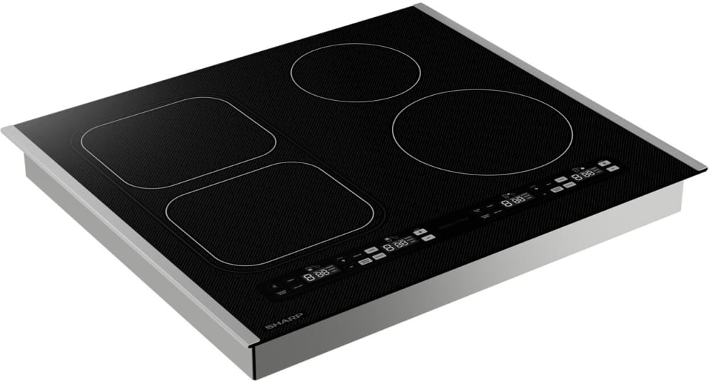 Sharp - 24 in. Induction Cooktop with Side Accessories - SCH2443GB Sharp - 24 in. Induction Cooktop with Side Accessories - SCH2443GB