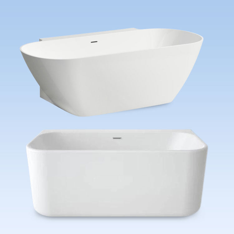 Browse our massive range of freestanding back-to-wall bathtubs at The Appliance Guys. Made out of top-quality acrylic material back to wall tub will is the perfect space-saving option.