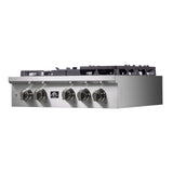 FORNO - Spezia 30-Inch Gas Rangetop, 5 Burners, Wok Ring and Grill/Griddle in Stainless Steel FORNO - Spezia 30-Inch Gas Rangetop, 5 Burners, Wok Ring and Grill/Griddle in Stainless Steel