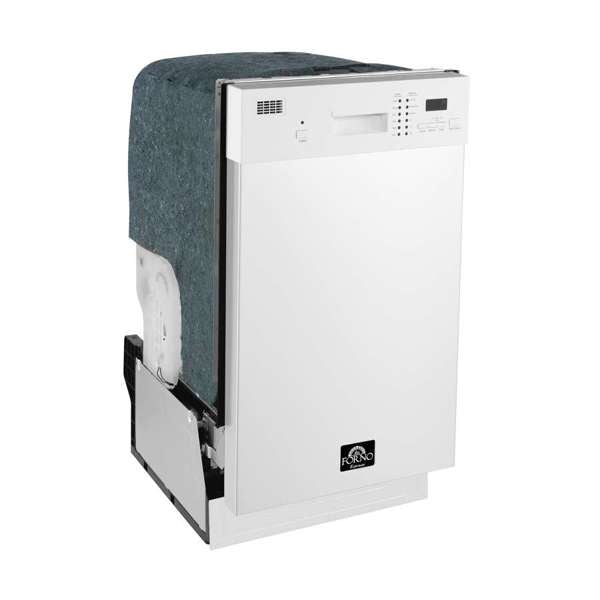 FORNO - Polo 18" Dishwasher White | FDWBI8041-18WHT FORNO - Polo 18" Dishwasher White | FDWBI8041-18WHT
