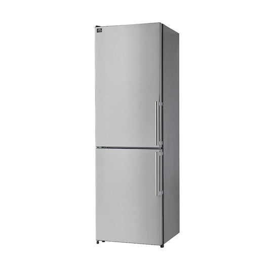 Forno - 23.4 Left Side Bottom mount refrigerator all white internal, SS - FFFFD1778-24LS
