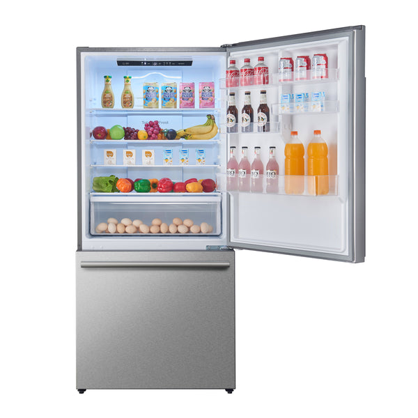 Forno - 31" Milano Espresso Bottom Freezer Right Swing Door Refrigerator in Stainless Steel, 17.2 cu. ft - FFFFD1785-31S Forno - 31" Milano Espresso Bottom Freezer Right Swing Door Refrigerator in Stainless Steel, 17.2 cu. ft - FFFFD1785-31S