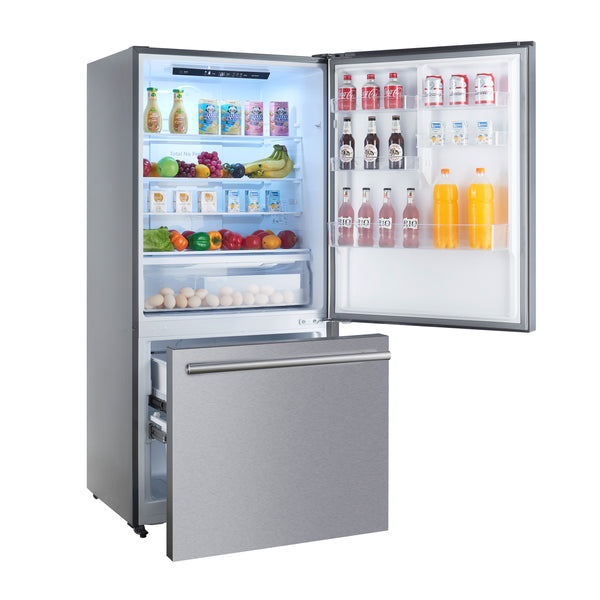 Forno - 31" Milano Espresso Bottom Freezer Right Swing Door Refrigerator in Stainless Steel, 17.2 cu. ft - FFFFD1785-31S Forno - 31" Milano Espresso Bottom Freezer Right Swing Door Refrigerator in Stainless Steel, 17.2 cu. ft - FFFFD1785-31S