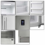 FORNO - 28" Rizzuto 13.8 cu. ft. Specialty Refrigerator Left side Door with Pro-Style Handle in Stainless Steel FORNO - 28" Rizzuto 13.8 cu. ft. Specialty Refrigerator Left side Door with Pro-Style Handle in Stainless Steel