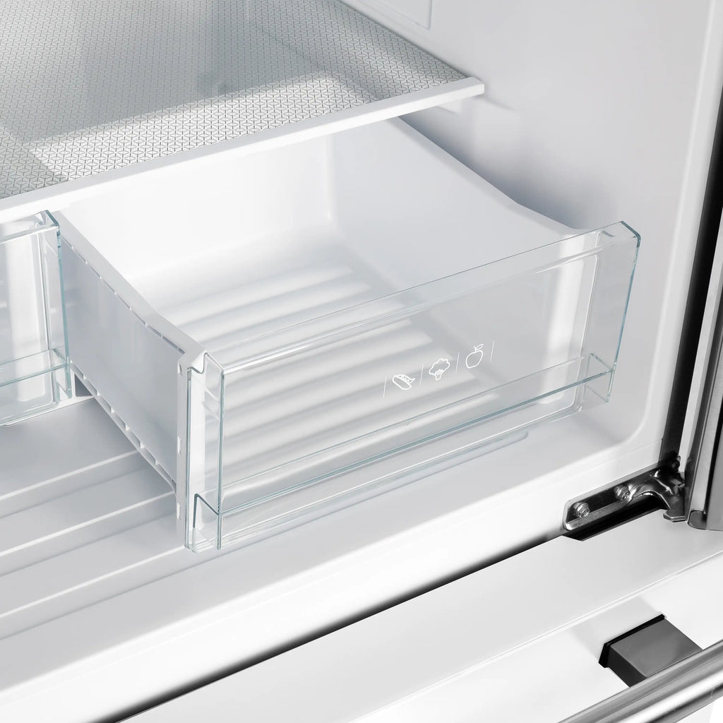 FORNO - 30 in. Espresso Gallipoli French Door White Refrigerator, 17.5 cu. ft. Capacity with Ice Maker FORNO - 30 in. Espresso Gallipoli French Door White Refrigerator, 17.5 cu. ft. Capacity with Ice Maker