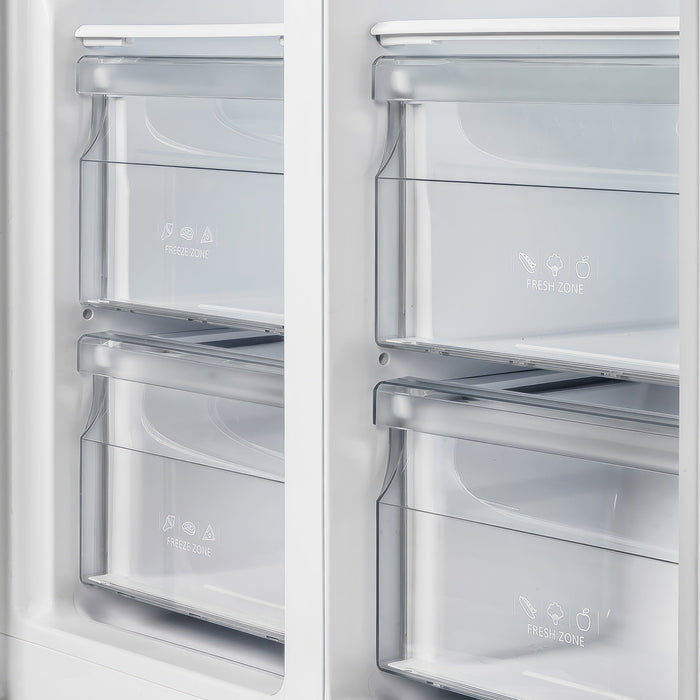 Forno - Salerno Espresso 33-inch Side-by-Side 15.6 Cu.Ft. Black Refrigerator - FFRBI1805-33BLK Forno - Salerno Espresso 33-inch Side-by-Side 15.6 Cu.Ft. Black Refrigerator - FFRBI1805-33BLK