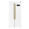 FORNO -  Salerno Espresso 33-inch Side-by-Side 15.6 Cu.Ft. White Refrigerator Additional Stainless steel Handles Included