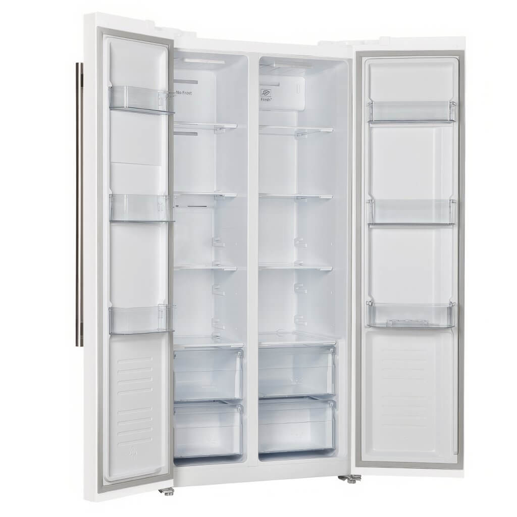 FORNO -  Salerno Espresso 33-inch Side-by-Side 15.6 Cu.Ft. White Refrigerator Additional Stainless steel Handles Included FORNO -  Salerno Espresso 33-inch Side-by-Side 15.6 Cu.Ft. White Refrigerator Additional Stainless steel Handles Included