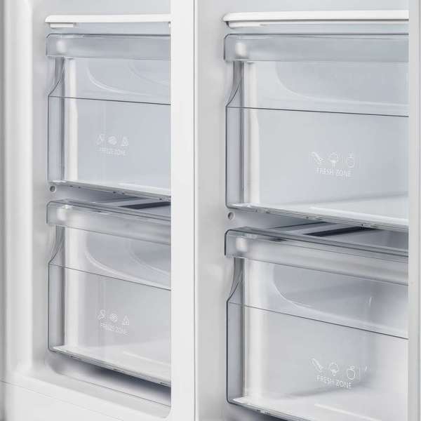 FORNO - Forno Salerno 33" Built-in Stainless Steel Refrigerator 15.6 cu. ft - With Modern Decorative Grill - 37" Wide | FFRBI1805-37MG FORNO - Forno Salerno 33" Built-in Stainless Steel Refrigerator 15.6 cu. ft - With Modern Decorative Grill - 37" Wide | FFRBI1805-37MG