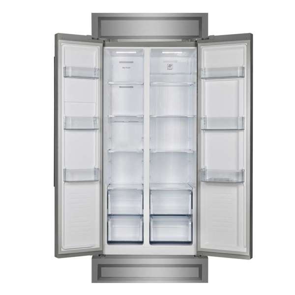 FORNO - Forno Salerno 33" Built-in Stainless Steel Refrigerator 15.6 cu. ft - With Modern Decorative Grill - 37" Wide | FFRBI1805-37MG FORNO - Forno Salerno 33" Built-in Stainless Steel Refrigerator 15.6 cu. ft - With Modern Decorative Grill - 37" Wide | FFRBI1805-37MG