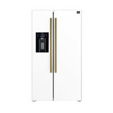 Forno - Salerno 36" Side by Side  20 Cu.Ft Stainless Steel Refrigerator with Ice Maker WHITE - FFRBI1844-36WHT Forno - Salerno 36" Side by Side  20 Cu.Ft Stainless Steel Refrigerator with Ice Maker WHITE - FFRBI1844-36WHT