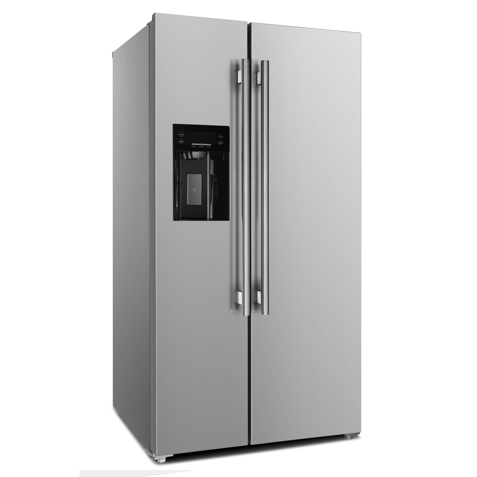 FORNO - 36-Inch Built-In Side by Side French Door Refrigerator with Decorative Grill in Stainless Steel FORNO - 36-Inch Built-In Side by Side French Door Refrigerator with Decorative Grill in Stainless Steel