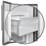 FORNO - 36-Inch Built-In Side by Side French Door Refrigerator with Decorative Grill in Stainless Steel FORNO - 36-Inch Built-In Side by Side French Door Refrigerator with Decorative Grill in Stainless Steel