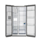 FORNO - 36-Inch Built-In Side by Side French Door Refrigerator with Decorative Grill in Stainless Steel FORNO - 36-Inch Built-In Side by Side French Door Refrigerator with Decorative Grill in Stainless Steel
