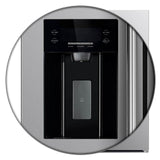 FORNO - 36-Inch Built-In Side by Side French Door Refrigerator with Decorative Grill in Stainless Steel FORNO - 36-Inch Built-In Side by Side French Door Refrigerator with Decorative Grill in Stainless Steel