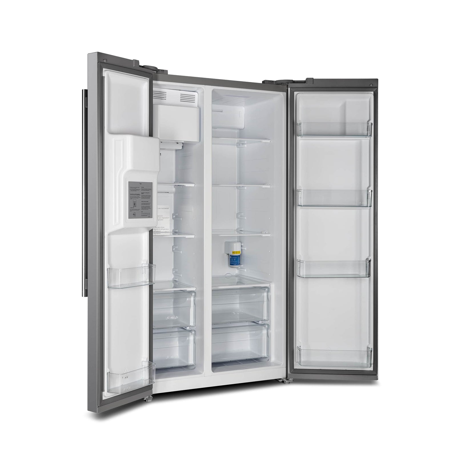 FORNO - 36-Inch Built-In Side by Side French Door Refrigerator with Decorative Grill in Stainless Steel FORNO - 36-Inch Built-In Side by Side French Door Refrigerator with Decorative Grill in Stainless Steel