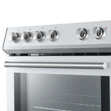 FORNO - Leonardo Espresso 30-Inch Electric Range with 5.0 cu. Ft. Electric Oven - Stainless Steel FORNO - Leonardo Espresso 30-Inch Electric Range with 5.0 cu. Ft. Electric Oven - Stainless Steel