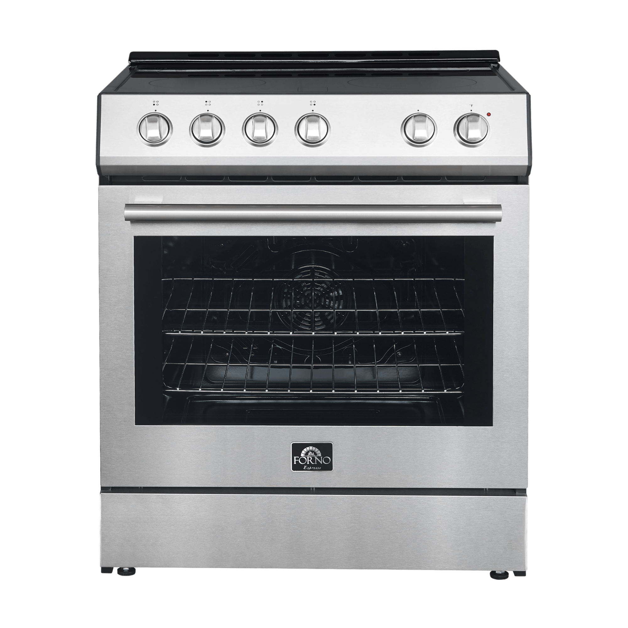 FORNO - Leonardo Espresso 30-Inch Electric Range with 5.0 cu. Ft. Electric Oven - Stainless Steel FORNO - Leonardo Espresso 30-Inch Electric Range with 5.0 cu. Ft. Electric Oven - Stainless Steel
