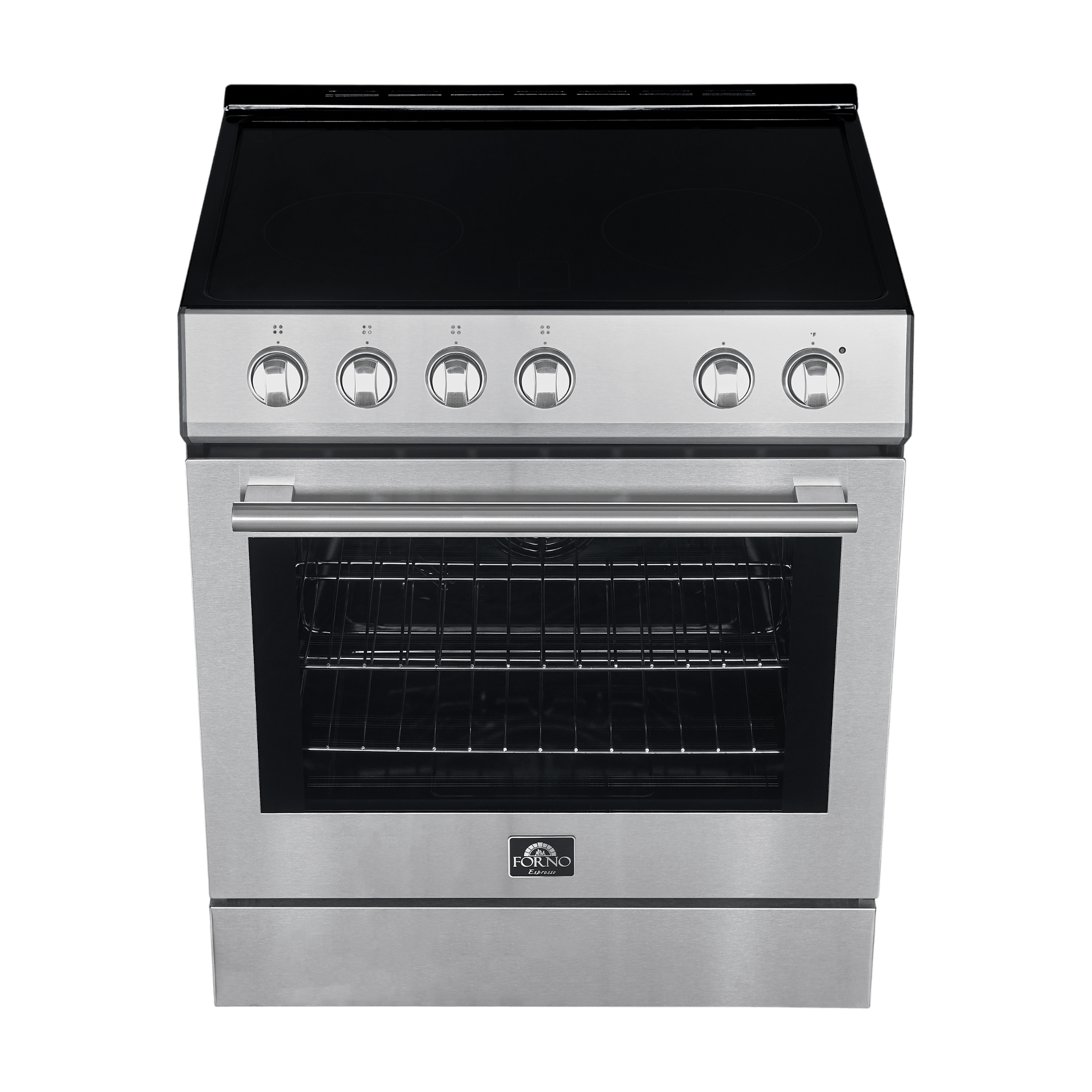 FORNO - Leonardo Espresso 30-Inch Electric Range with 5.0 cu. Ft. Electric Oven - Stainless Steel FORNO - Leonardo Espresso 30-Inch Electric Range with 5.0 cu. Ft. Electric Oven - Stainless Steel