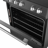 FORNO - Leonardo Espresso 30-Inch Electric Range with 5.0 cu. Ft. Electric Oven - Black FORNO - Leonardo Espresso 30-Inch Electric Range with 5.0 cu. Ft. Electric Oven - Black
