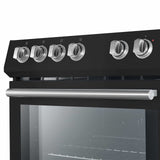 FORNO - Leonardo Espresso 30-Inch Electric Range with 5.0 cu. Ft. Electric Oven - Black FORNO - Leonardo Espresso 30-Inch Electric Range with 5.0 cu. Ft. Electric Oven - Black