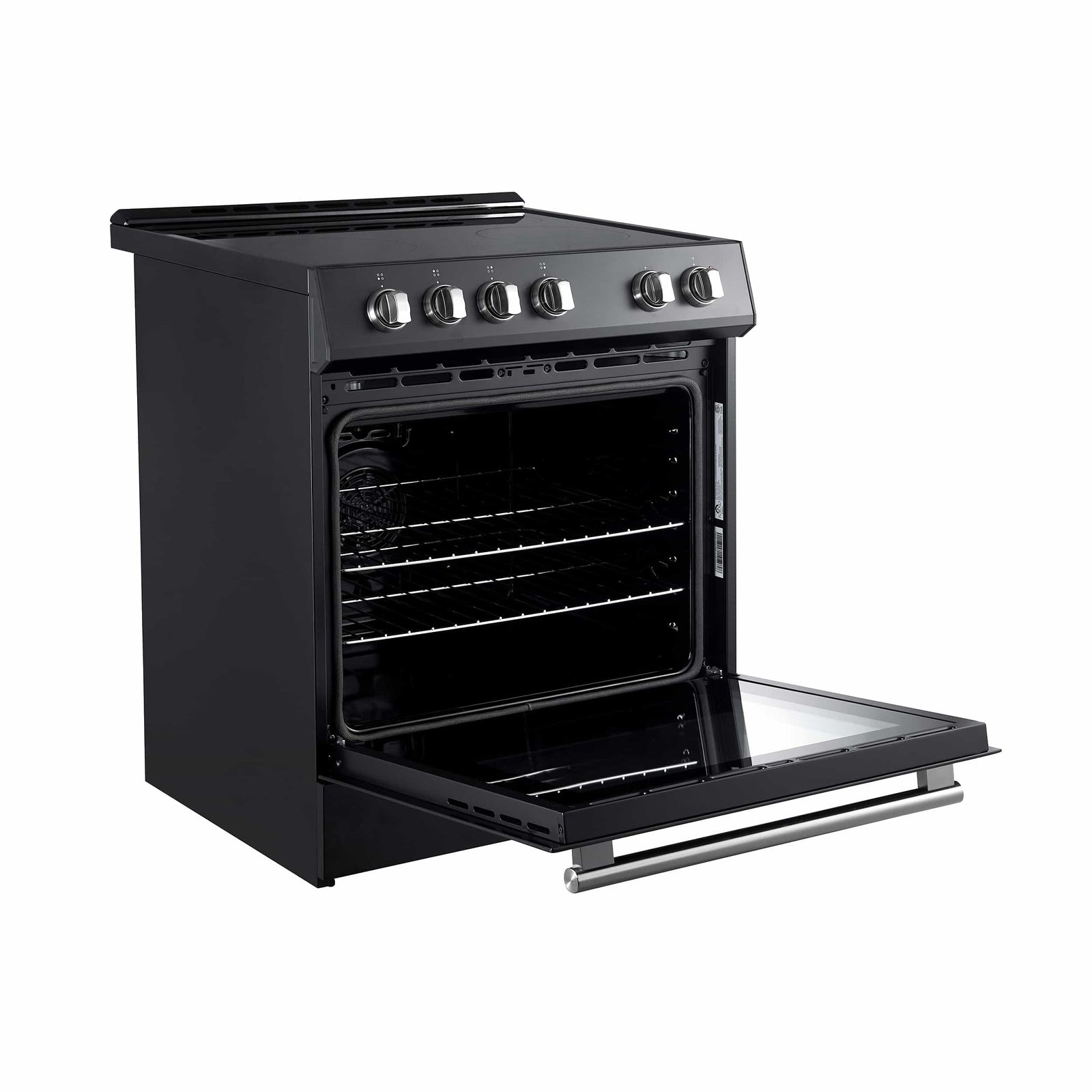 FORNO - Leonardo Espresso 30-Inch Electric Range with 5.0 cu. Ft. Electric Oven - Black FORNO - Leonardo Espresso 30-Inch Electric Range with 5.0 cu. Ft. Electric Oven - Black