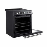 FORNO - Leonardo Espresso 30-Inch Electric Range with 5.0 cu. Ft. Electric Oven - Black FORNO - Leonardo Espresso 30-Inch Electric Range with 5.0 cu. Ft. Electric Oven - Black
