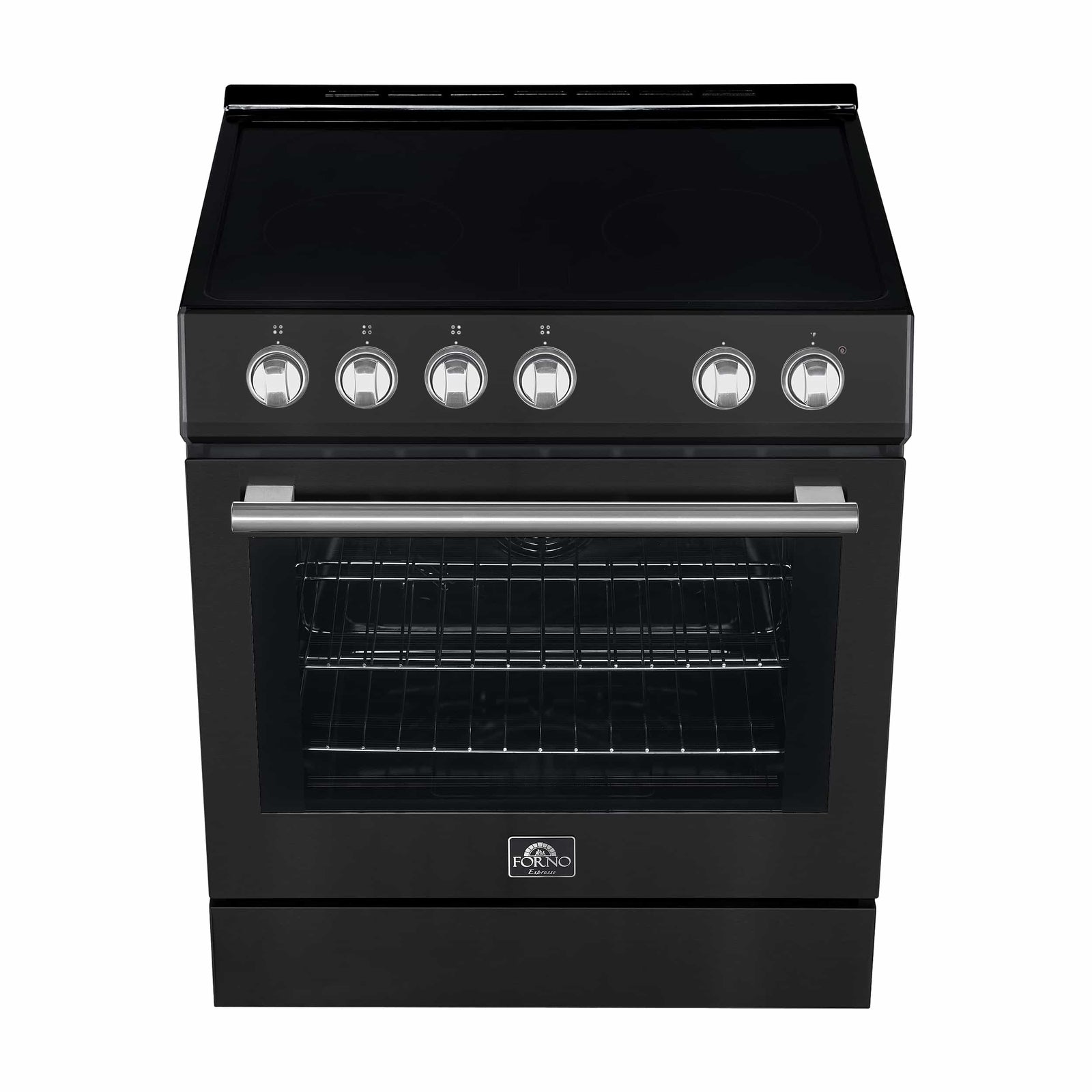 FORNO - Leonardo Espresso 30-Inch Electric Range with 5.0 cu. Ft. Electric Oven - Black FORNO - Leonardo Espresso 30-Inch Electric Range with 5.0 cu. Ft. Electric Oven - Black