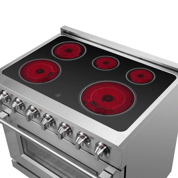 Forno - Massimo 36" Freestanding Chef Door Electric Range - FFSEL6020-36 Forno - Massimo 36" Freestanding Chef Door Electric Range - FFSEL6020-36