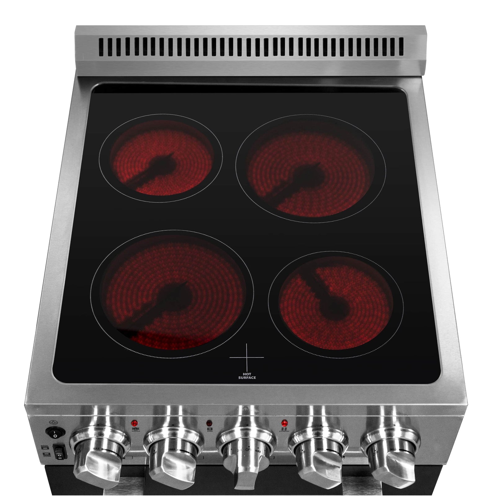 FORNO - 20-Inch Pallerano Electric Range with 4 Burners in Stainless Steel FORNO - 20-Inch Pallerano Electric Range with 4 Burners in Stainless Steel