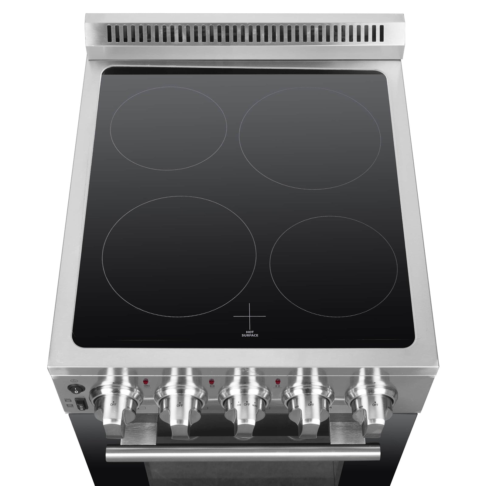 FORNO - 20-Inch Pallerano Electric Range with 4 Burners in Stainless Steel FORNO - 20-Inch Pallerano Electric Range with 4 Burners in Stainless Steel