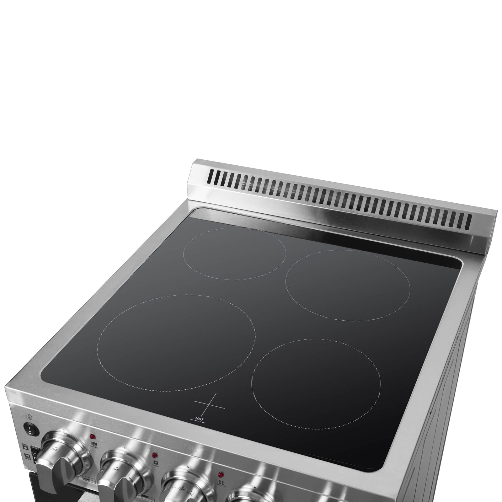 FORNO - 20-Inch Pallerano Electric Range with 4 Burners in Stainless Steel FORNO - 20-Inch Pallerano Electric Range with 4 Burners in Stainless Steel