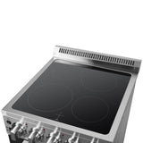 FORNO - 20-Inch Pallerano Electric Range with 4 Burners in Stainless Steel FORNO - 20-Inch Pallerano Electric Range with 4 Burners in Stainless Steel