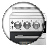 FORNO - 20-Inch Pallerano Electric Range with 4 Burners in Stainless Steel FORNO - 20-Inch Pallerano Electric Range with 4 Burners in Stainless Steel