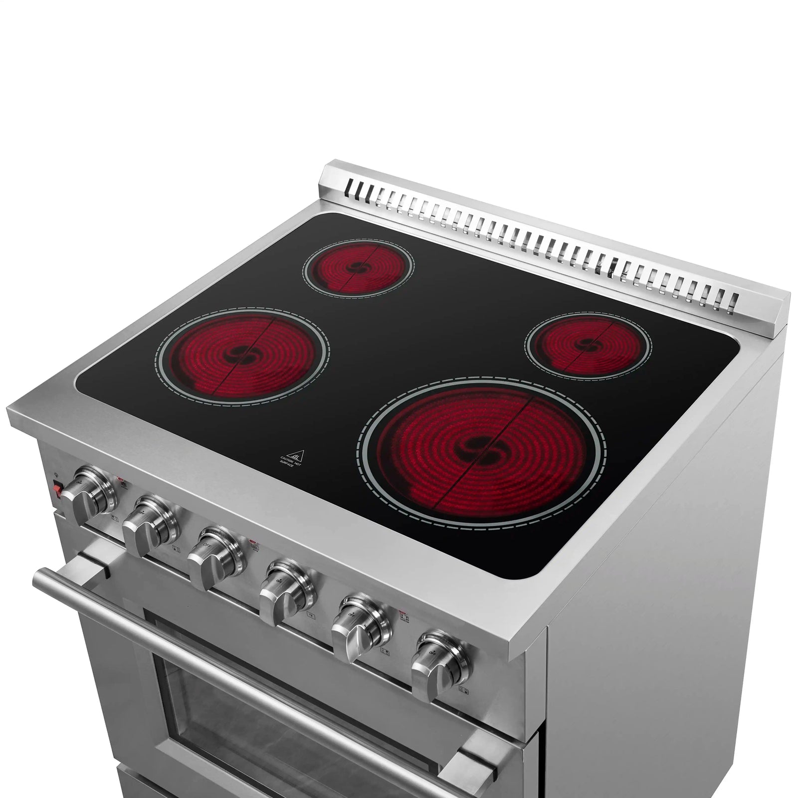 FORNO - Galiano 30-Inch Electric Range with Convection Oven in Stainless Steel FORNO - Galiano 30-Inch Electric Range with Convection Oven in Stainless Steel