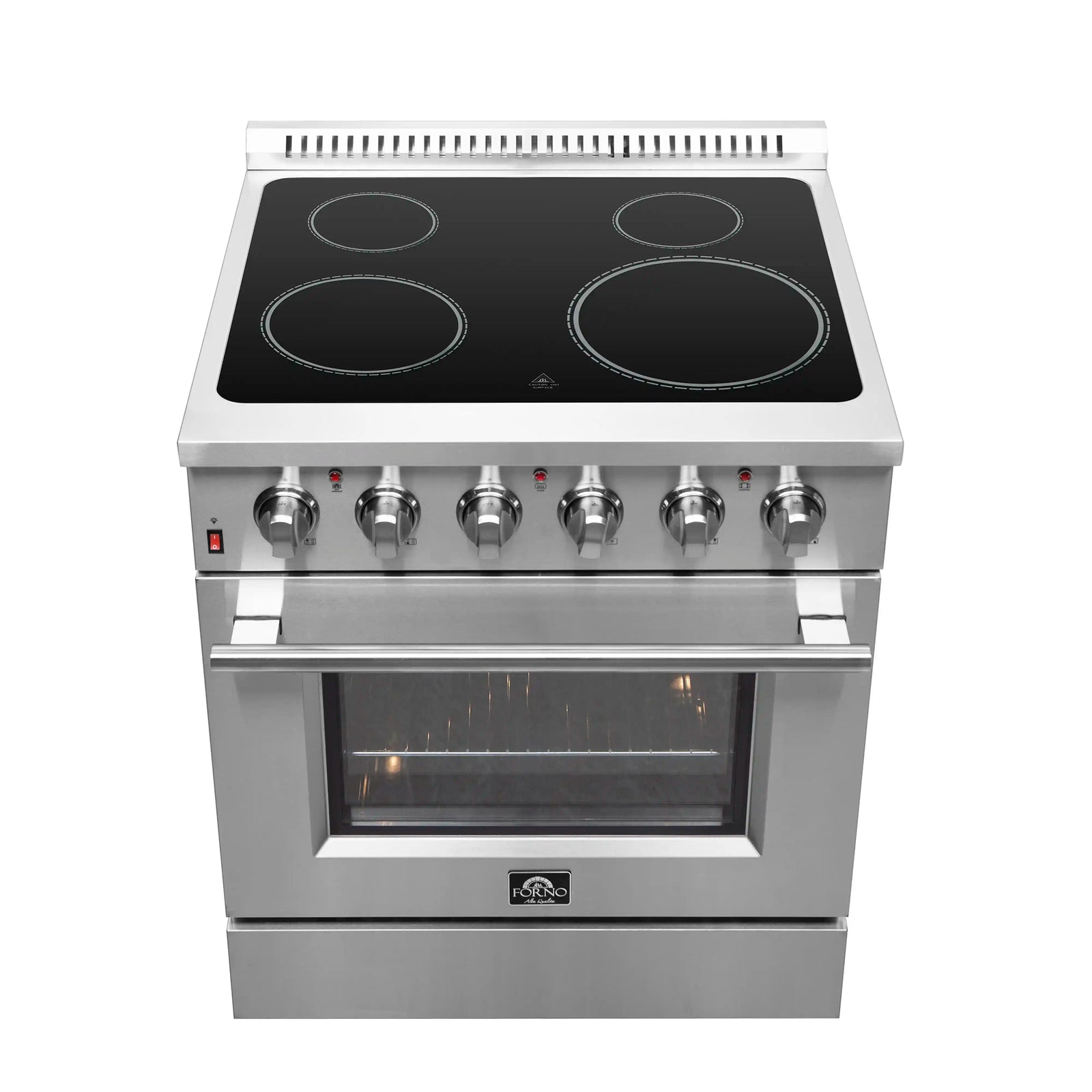 FORNO - Galiano 30-Inch Electric Range with Convection Oven in Stainless Steel FORNO - Galiano 30-Inch Electric Range with Convection Oven in Stainless Steel