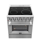FORNO - Galiano 30-Inch Electric Range with Convection Oven in Stainless Steel FORNO - Galiano 30-Inch Electric Range with Convection Oven in Stainless Steel