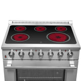 FORNO - Galiano 36-Inch Electric Range with Convection Oven in Stainless Steel FORNO - Galiano 36-Inch Electric Range with Convection Oven in Stainless Steel