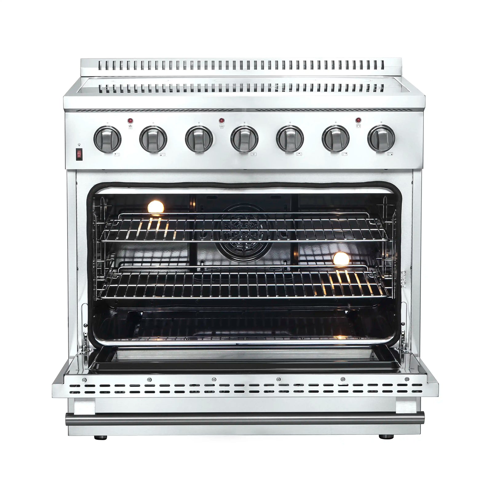 FORNO - Galiano 36-Inch Electric Range with Convection Oven in Stainless Steel FORNO - Galiano 36-Inch Electric Range with Convection Oven in Stainless Steel