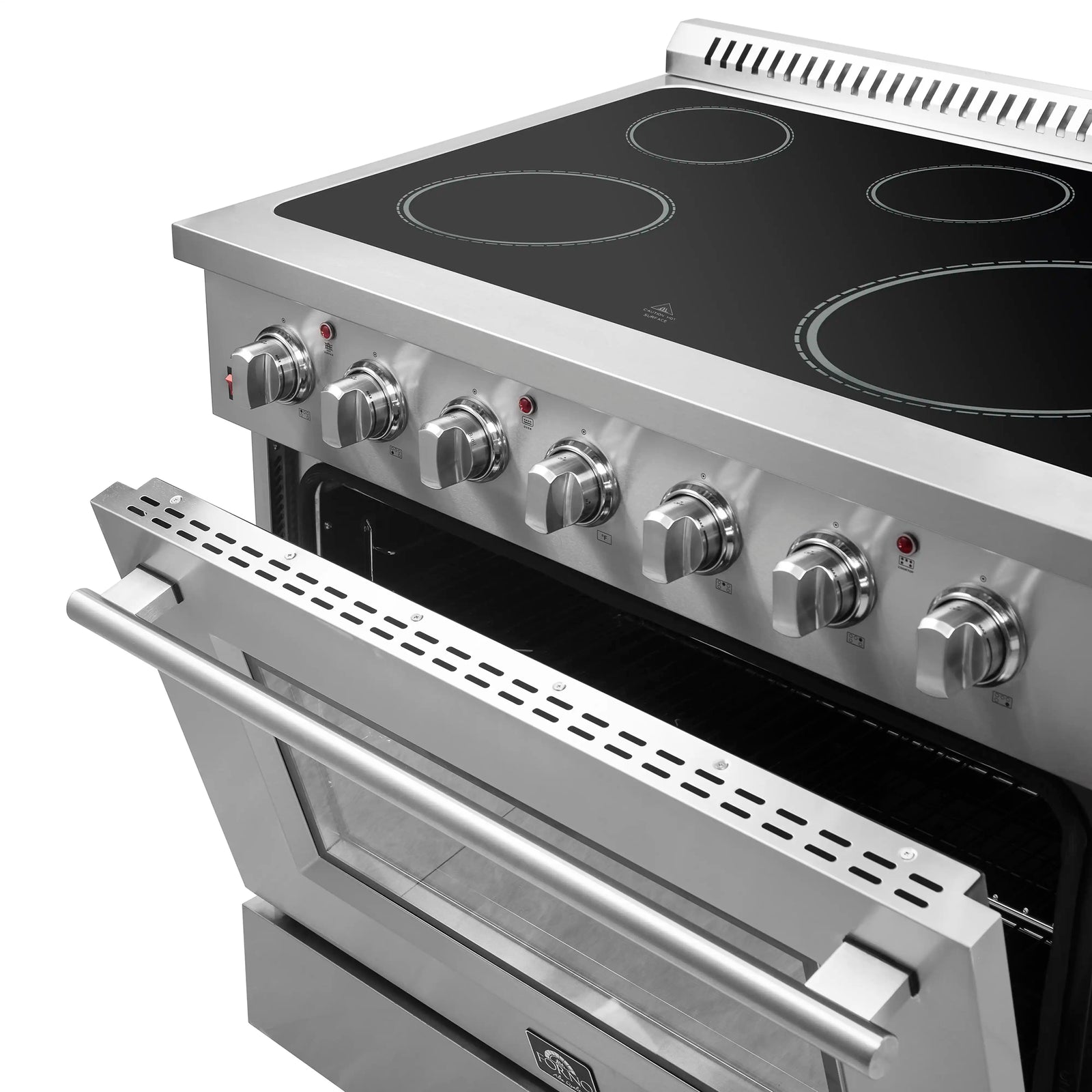 FORNO - Galiano 36-Inch Electric Range with Convection Oven in Stainless Steel FORNO - Galiano 36-Inch Electric Range with Convection Oven in Stainless Steel
