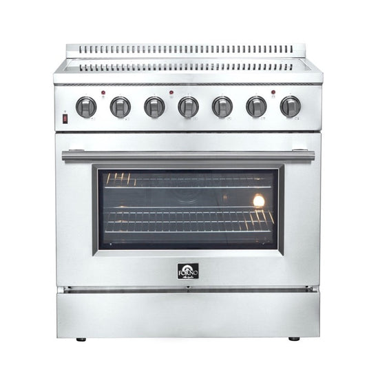 FORNO - Galiano 36-Inch Electric Range with Convection Oven in Stainless Steel