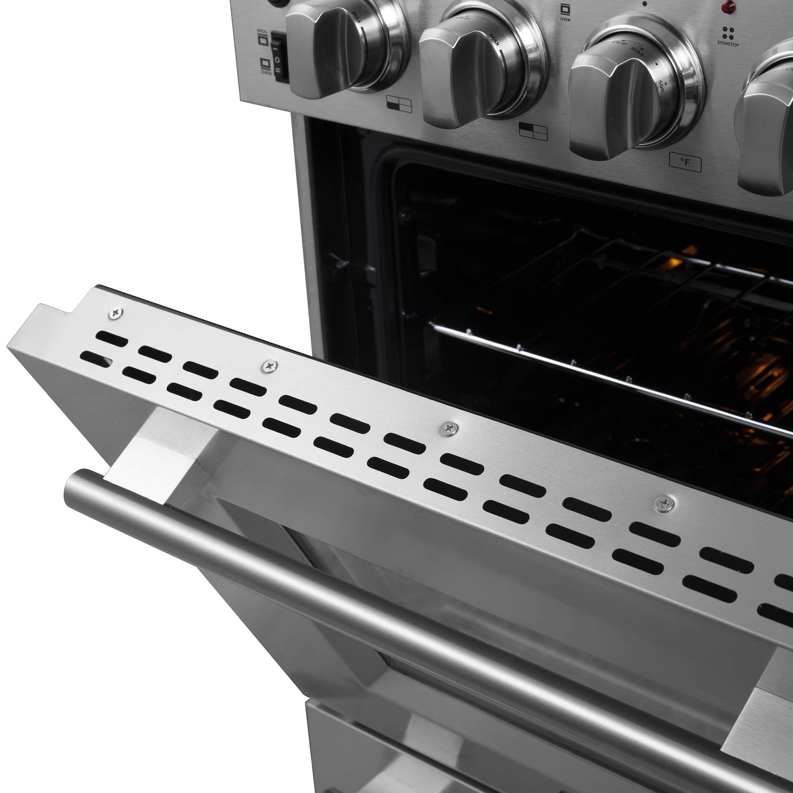 FORNO - 24-Inch Pro-Style Electric Range with 4 Burners in Stainless Steel FORNO - 24-Inch Pro-Style Electric Range with 4 Burners in Stainless Steel