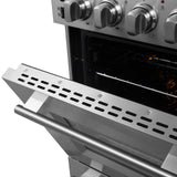 FORNO - 24-Inch Pro-Style Electric Range with 4 Burners in Stainless Steel FORNO - 24-Inch Pro-Style Electric Range with 4 Burners in Stainless Steel