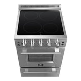 FORNO - 24-Inch Pro-Style Electric Range with 4 Burners in Stainless Steel FORNO - 24-Inch Pro-Style Electric Range with 4 Burners in Stainless Steel