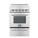 FORNO - 24-Inch Pro-Style Electric Range with 4 Burners in Stainless Steel FORNO - 24-Inch Pro-Style Electric Range with 4 Burners in Stainless Steel