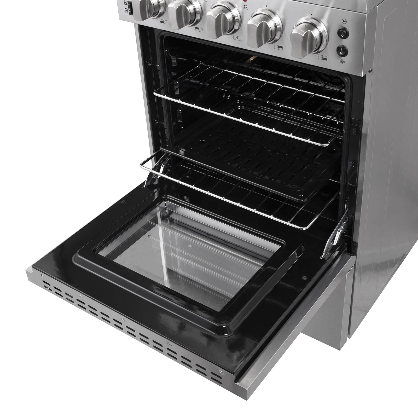 FORNO - 24-Inch Pro-Style Electric Range with 4 Burners in Stainless Steel FORNO - 24-Inch Pro-Style Electric Range with 4 Burners in Stainless Steel
