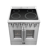 FORNO - Galiano 30-Inch French Door Electric Range with Convection Oven in Stainless Steel FORNO - Galiano 30-Inch French Door Electric Range with Convection Oven in Stainless Steel