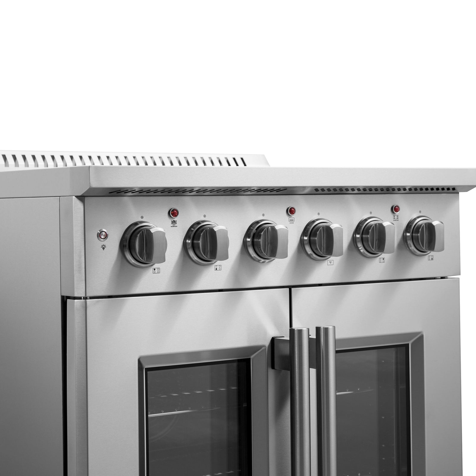 FORNO - Galiano 30-Inch French Door Electric Range with Convection Oven in Stainless Steel FORNO - Galiano 30-Inch French Door Electric Range with Convection Oven in Stainless Steel