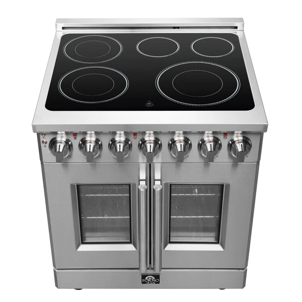 Forno - Massimo 30" Freestanding French Door Electric Range - FFSEL6955-30 Forno - Massimo 30" Freestanding French Door Electric Range - FFSEL6955-30